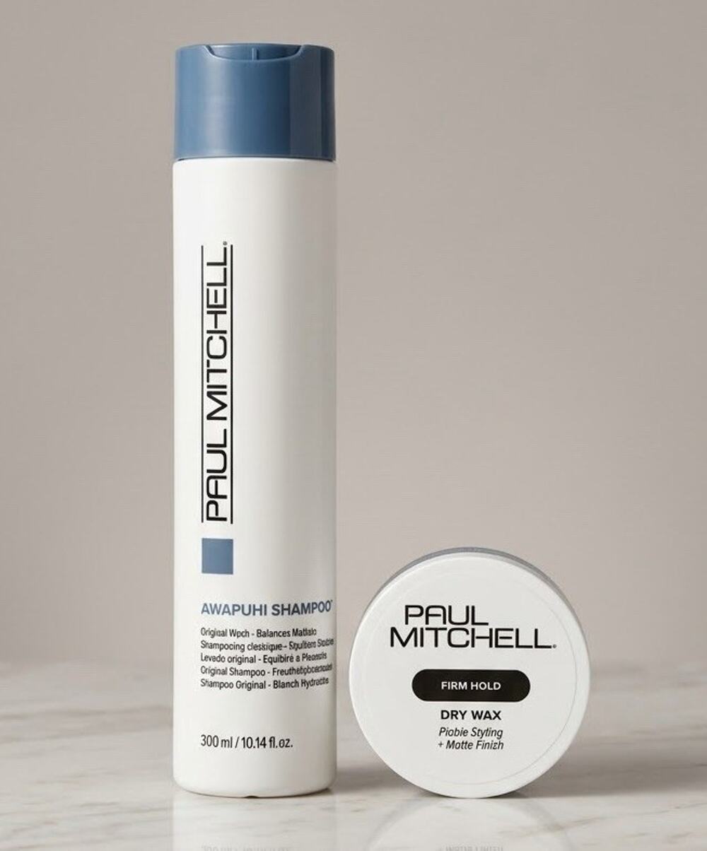 Paul Mitchell Firm Hold Dry Wax 50g 100% Vegan + Awapuhi Shampoo 300ml. New